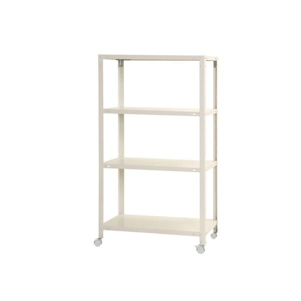 キタジマ 51070044601 NSTR-K446 ホワイト [スマートラック 4段 キャスター付] メーカー直送