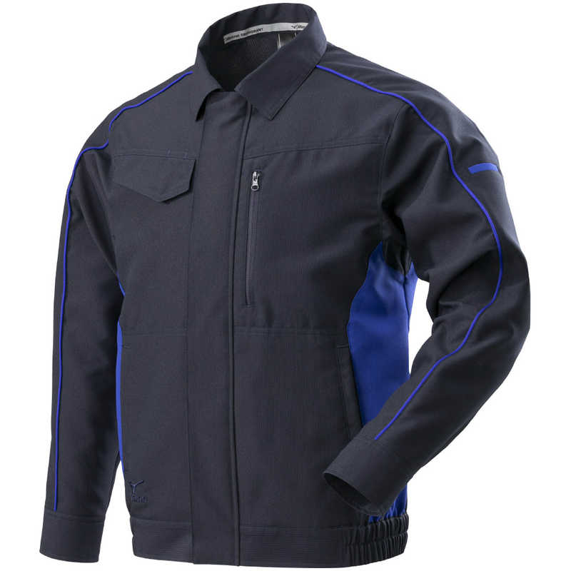 ミズノ　ワークジャケット(春夏向け) ［ユニセックス］ 2XL 81：ネイビー×ブルー　F2JE218381 6,683円