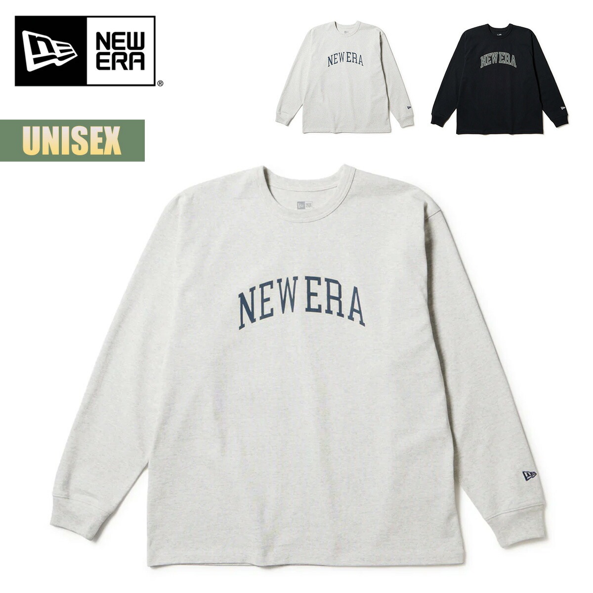 ロンT 長袖 オーバーサイズド ヘビーウェイト コットン Tシャツ カレッジロゴ ライトグレー ブラック メンズ レディース 13oz 14682687 14682688 2025 FW 正規品