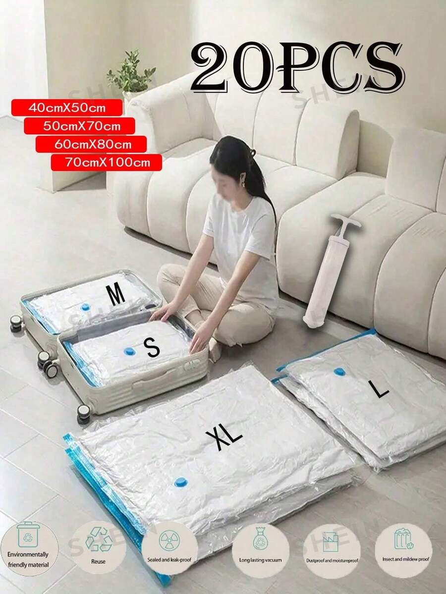 圧縮袋 布団 衣類 枕 寝具 収納用 ダブルジッパー シール式 真空バルブ トラベル収納バッグ 大容量 再利用可能 折りたたみ式 オーガナイザーバッグ プリントダ