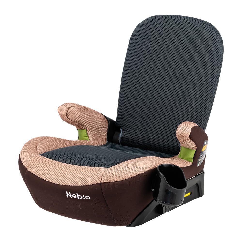 Nebio ジュニアシート R129 ISOFIX ラップピット 125～150cm 小学生 2way ブースターシート 低反発クッション 洗えるカバー 取付簡単 LapPit ネビオ