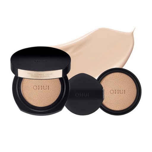 アルティメットカバーデニールシミカバークッション本品13g＋詰め替え13gセット 100D 21号 1個 肌色補正 無縫製カバー