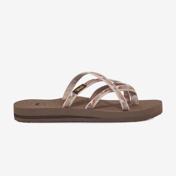 TEVA 女性用 ふわふわクッション マルチストラップ トングサンダル Olowahu STVF2316840-WAG