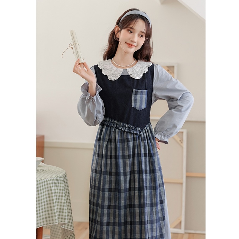 【急速出荷】送.料.無.料.スーツを着て 秋 冬人形を2着 ロングスカート を受け取る ワンピース