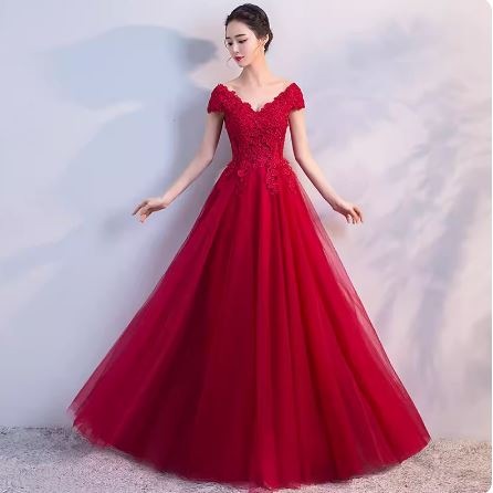 ロングドレス レディース ピアノ 発表会 大人 ロング パーティードレス ドレス フォーマル お呼ばれ 上品 ワインレッド 8,991円