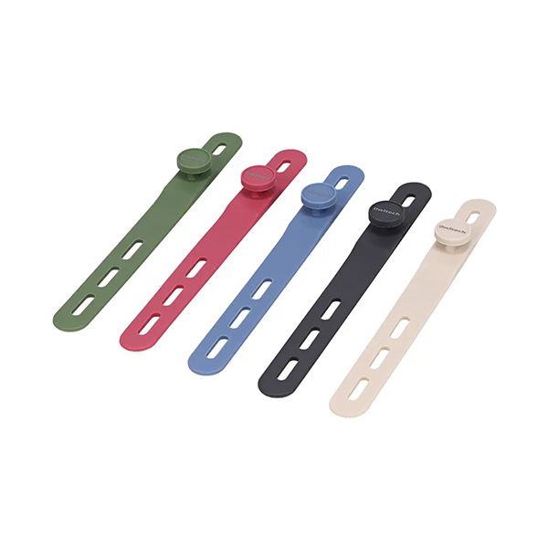 （まとめ） オウルテック ソフトタッチケーブルバンドアースカラー （5色2本） OWL-CBBAND02-EC 1パック（10本） 5セット