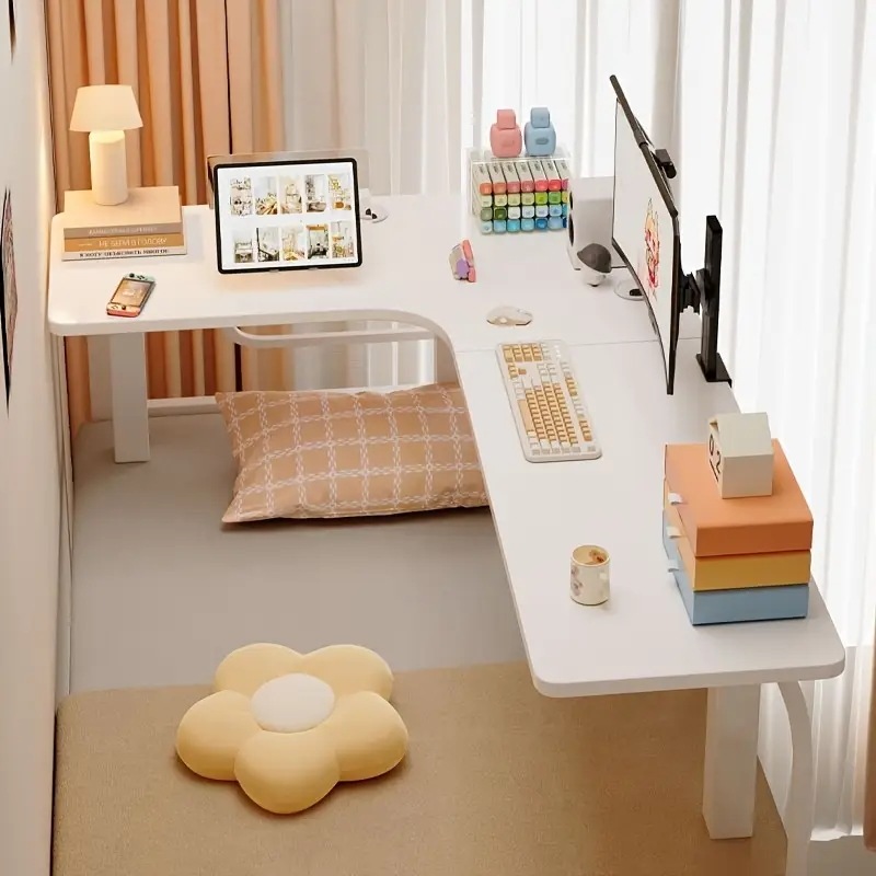 コンパクトなL字型デスク幅100cmローテーブル右向きのパソコンデスクコーナーデスクカーボン仕上げゲーミングデスク省スペース簡単組み立て椅子に学習机和室モニター対応 6,387円