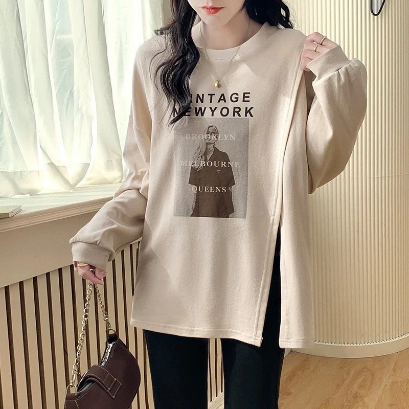 春秋 ゆったり レディース パーカー フード付きパーカー カップル パーカー レディース 長袖スエットTシャツ
