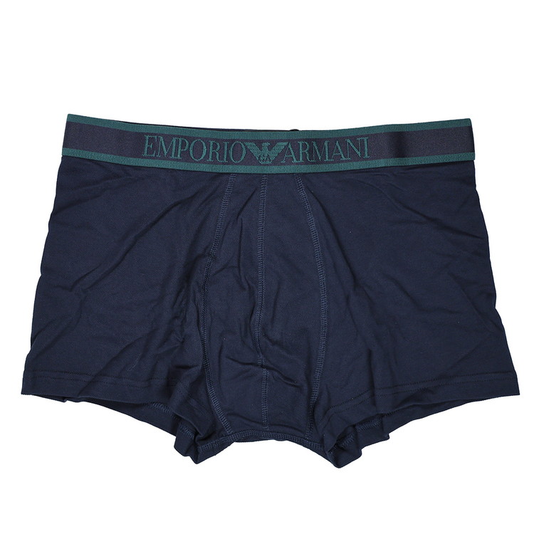 エンポリオアルマーニ：STRETCH PIQUET ボクサーパンツ (アルマーニ・ブルー)【EM001935-AF14989-UB102】
