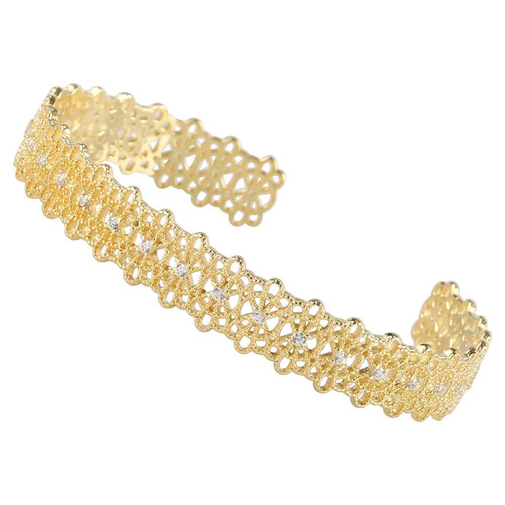 925 バングル レース ブレスレット [cb045]