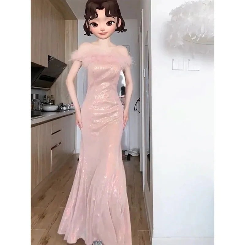 ピンク マーメイド 高級 誕生日パーティー 成人式ドレスプリンセス忘年会 ウェディング パーティー 成人式 二次会 お呼ばれ 同窓会 7,177円