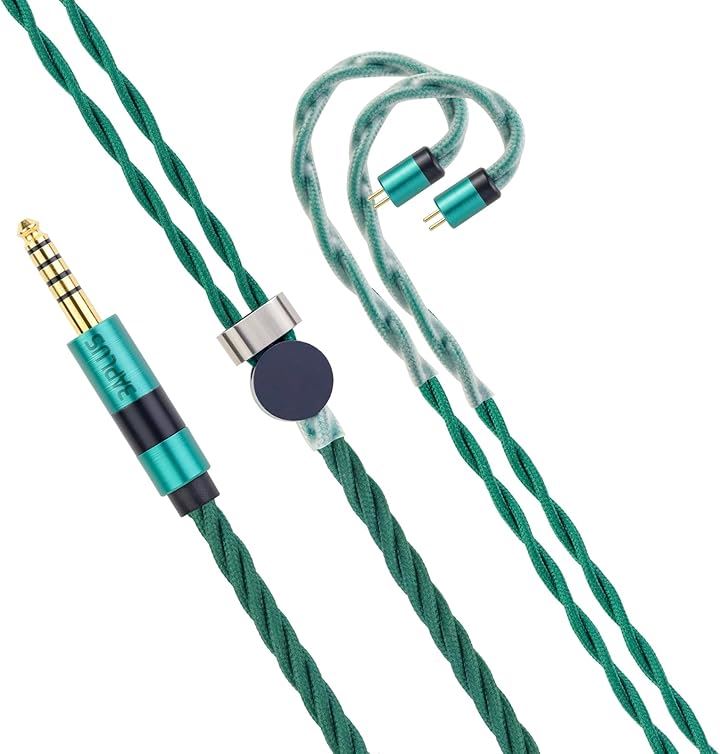 AL65 イヤホンケーブル 2Pin 4.4mm バランスケーブル アップグレードケーブル 6N 銀メッキ OCC 4芯 Studio( 2pin-0.78mm, 4.4mmバランス)