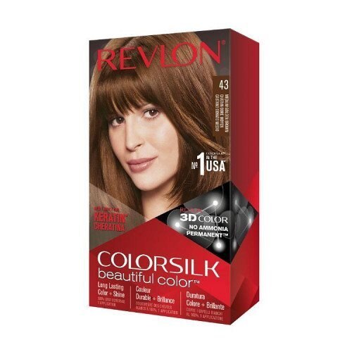 有名ブランド Revlon ColorSilk Brown Golden Medium 43 Color Hair