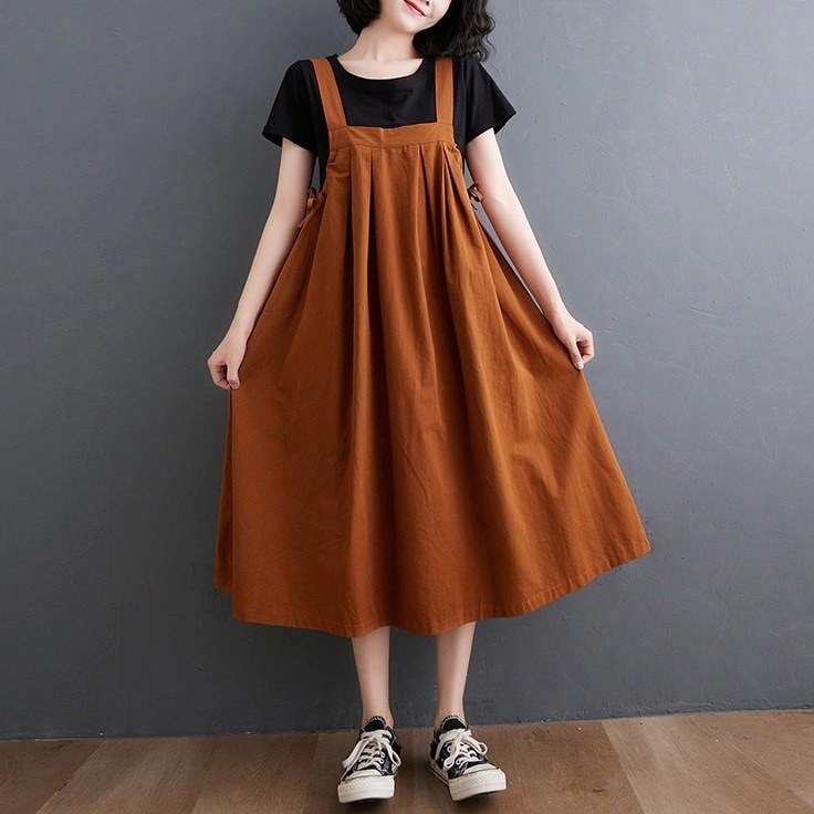 ワンピース レディース サイドリボンジャンスカ きれいめ 個性的 春服 夏服 秋服 冬服 インスタ映え モテ 流行 トレンド 体型カバー 細見え 普段使い デイリー 無地 ブラック キャメル ベーシッ