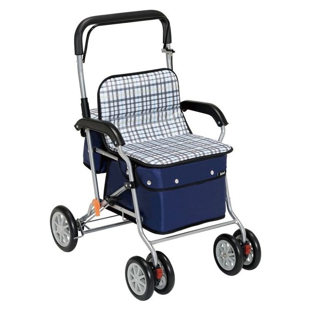 アルミ製 シルバーカー 折りたたみ カート　お出かけカート キャリーカート