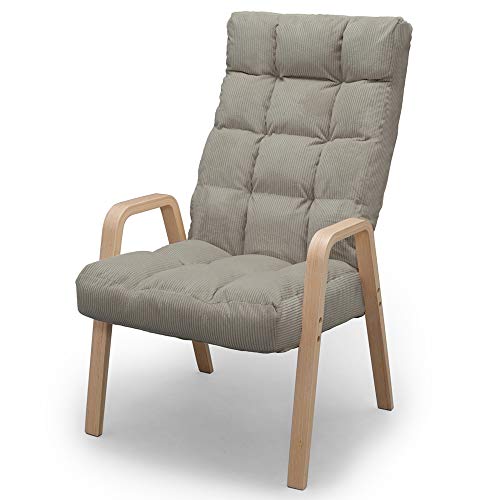 アイリスオーヤマ(IRIS OHYAMA) ウッドアームチェア Lサイズ リクライニングチェア 腰部6段階・ヘッド部14段階リクライニング 折り