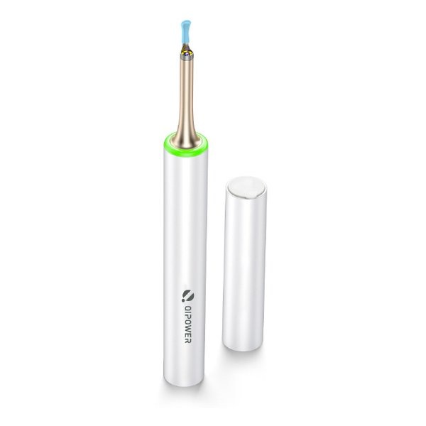 カメラ付き耳かき QiPower QE-15 ホワイト IOT-QP-15-WH