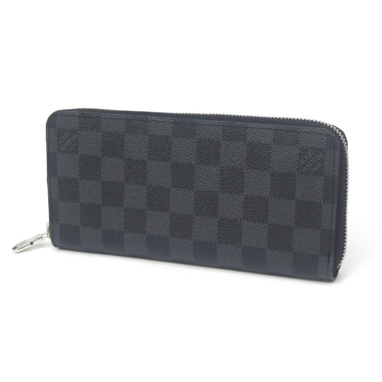 【新品】ルイ・ヴィトン ジッピーウォレットホリゾンタル N00056 ダミエ・グラフィット LOUISVUITTON 長財布(66462)二つ折り財布
