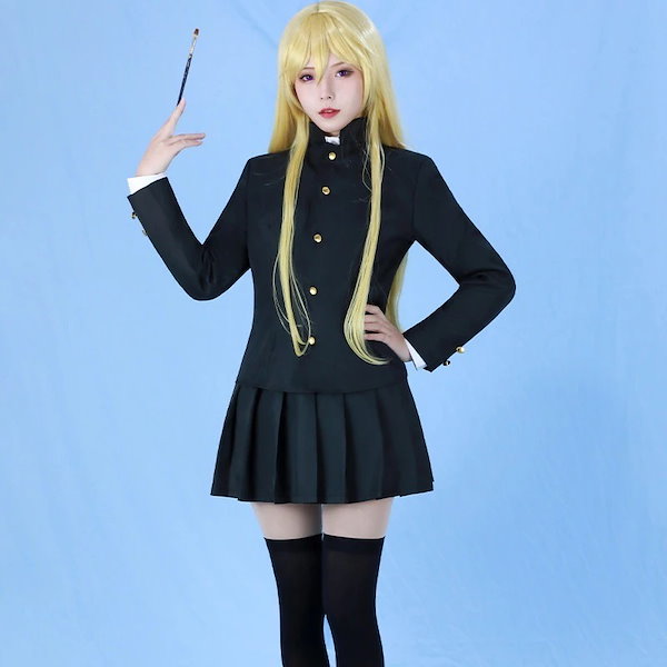 Amazon.co.jp: 和顺の动漫鮎川龍二 制服 コスプレ衣装 黒 普段着
