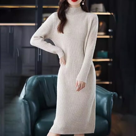 ワンピース ニットワンピース ワンピドレス ロング丈 長袖 タートルネック ニット かわいい 大人可愛い きれいめ カジュアル 大人 上品 おしゃれ お洒落 かっこいい 大人女子 ラブリー キュート