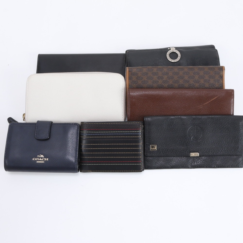 まとめ 8点 セット ブルガリ など レザー 長財布 長財布 二つ折り ウォレット ラウンドファスナー メンズ EFE EA34-3 中古