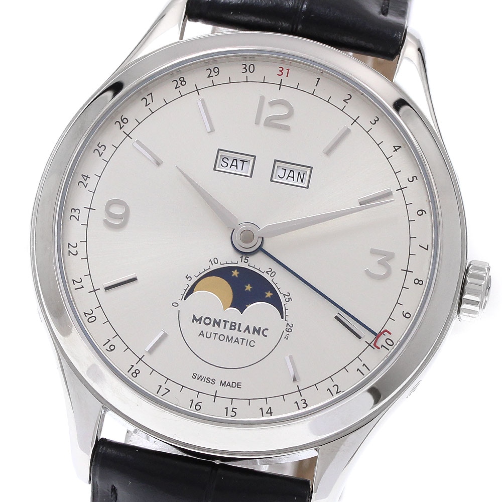 モンブラン MONTBLANC 112538 ヘリテイジ クロノメトリー カンティエーム コンプリート 自動巻き メンズ 良品 保証書付き_937485【中古】