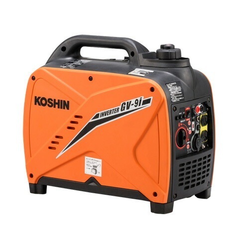 工進(KOSHIN) インバーター発電機 GV-9i 家庭用 災害 防災対策 アウトドア キャンプ 停電 水害 地震 自治体 イベントレジャー 台風 釣り 農業