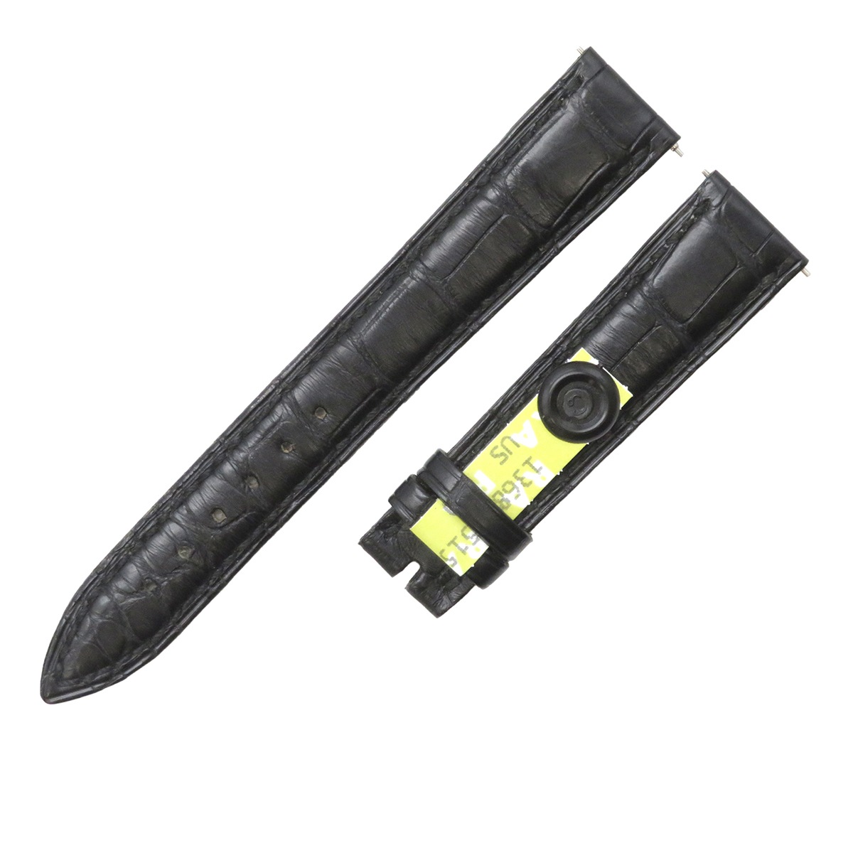 トノウカーベックス 7500/7502用 クロコバンド メンズ 未使用 純正 替え ショート 16mm ブラック 黒 3年保証