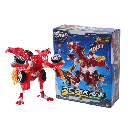 [ハローカーボット] ゴールドレックス レスキュー オールスター 自動車 変身 ロボット 韓国 おもちゃ