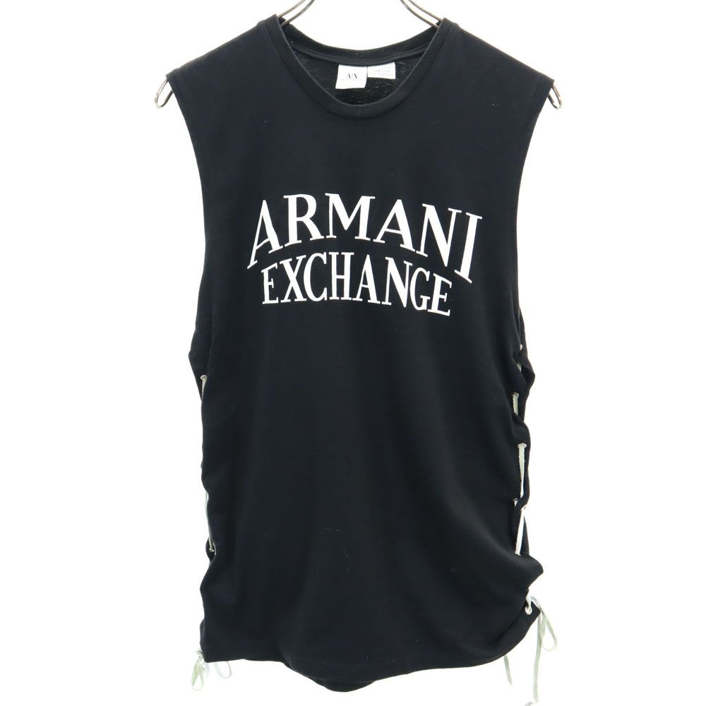 90s USA製 オールド ノースリーブ タンクトップ M ブラック レディース