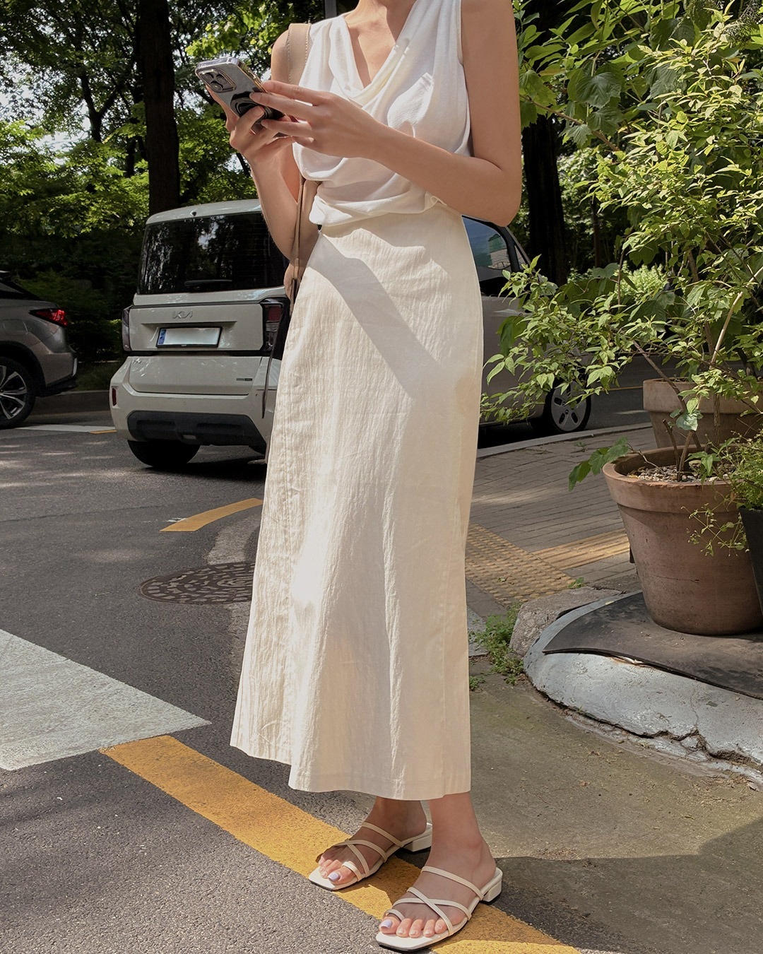 [MADE] ジェランコットンロングスカート韓国ファッション レディース