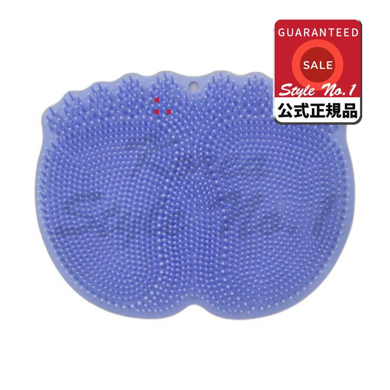 エッジプロシリコンフットブラシ足洗いマットフットクリーナーブルー2個