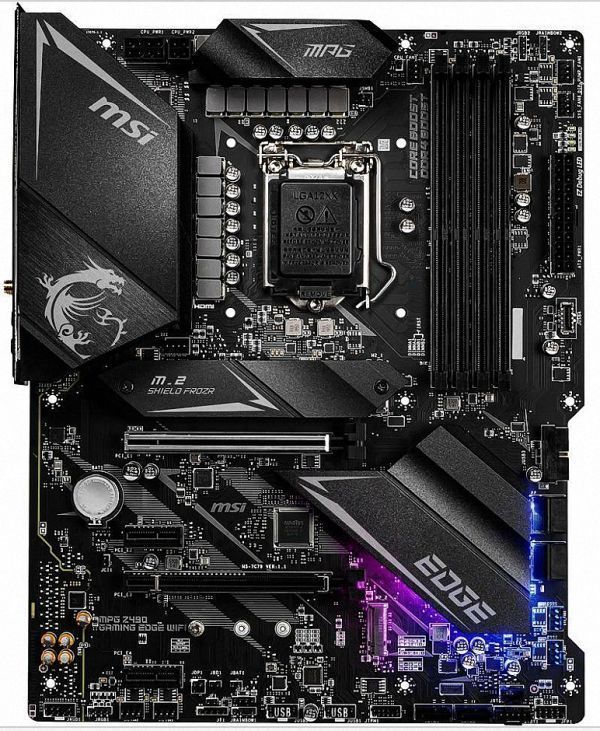 MSI MPG Z490 GAMING EDGE WIFI LGA 1200 Intel Z490 SATA 6Gb/s ATX Intel Motherboard