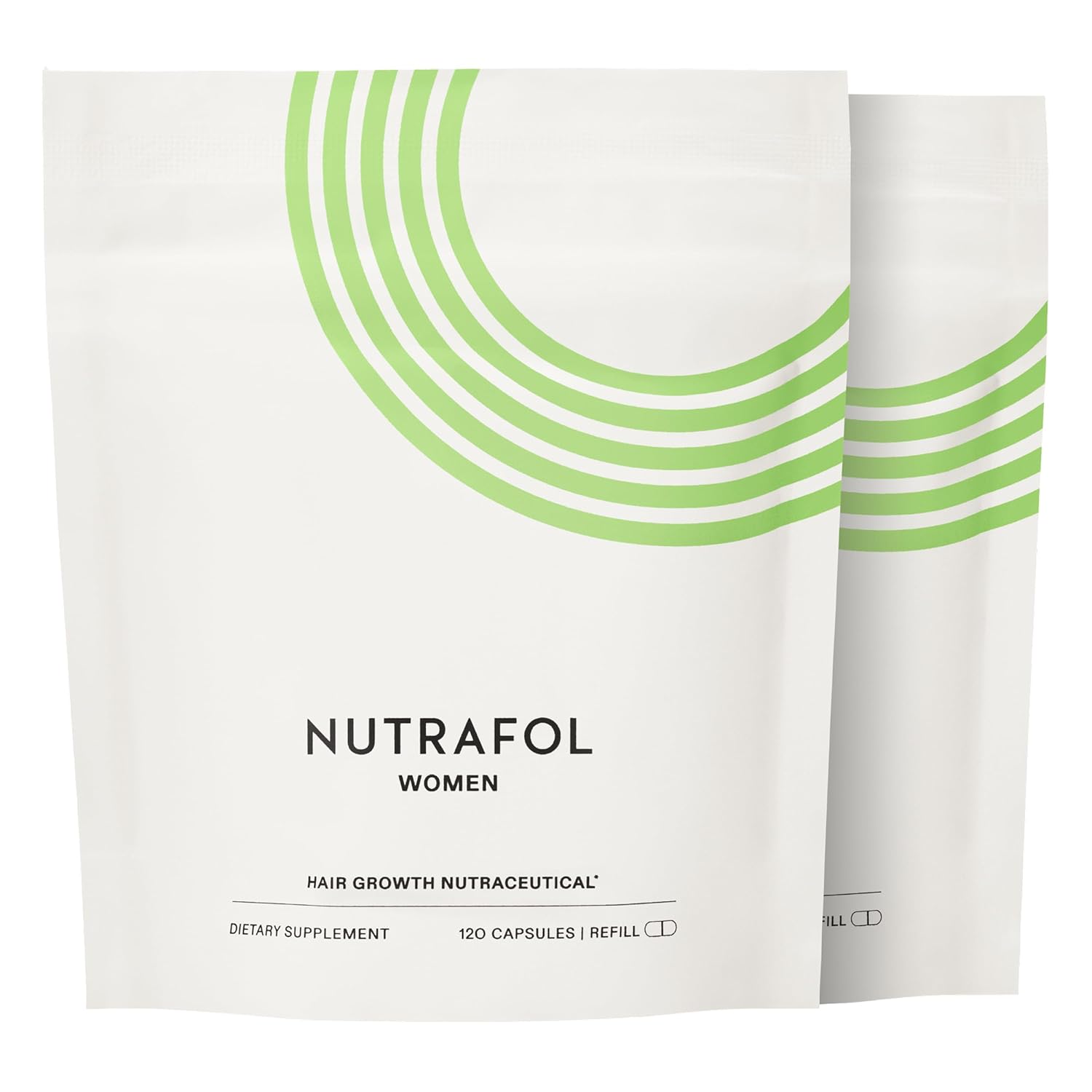 Nutrafol 女性の育毛剤18~44歳3~6ヶ月で明らかに太く髪の臨床的に証明された皮膚科医推奨 - 2ヶ月供給2つの詰め替えパウチ