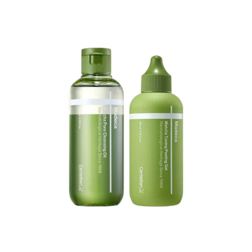 [25FW/New]マデカ 抹茶トーニングピーリングジェル 150ml + マデカ抹茶クレンジングオイル 200ml #角質ケア#毛穴ケア#ツボクサ