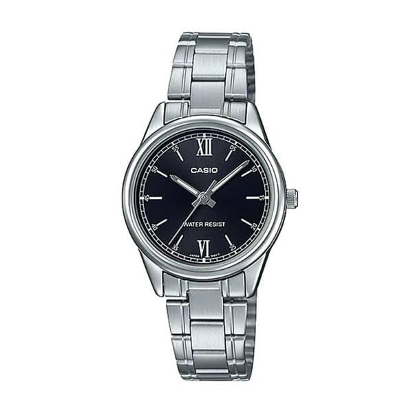 LTP-V005D-1B2 女性用アナログメタル腕時計