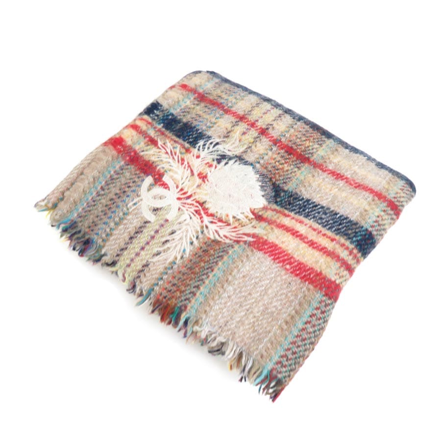 シャネル CHANEL ブランケット ココマーク ウール マルチカラー ユニセックス e58368g 59,400円