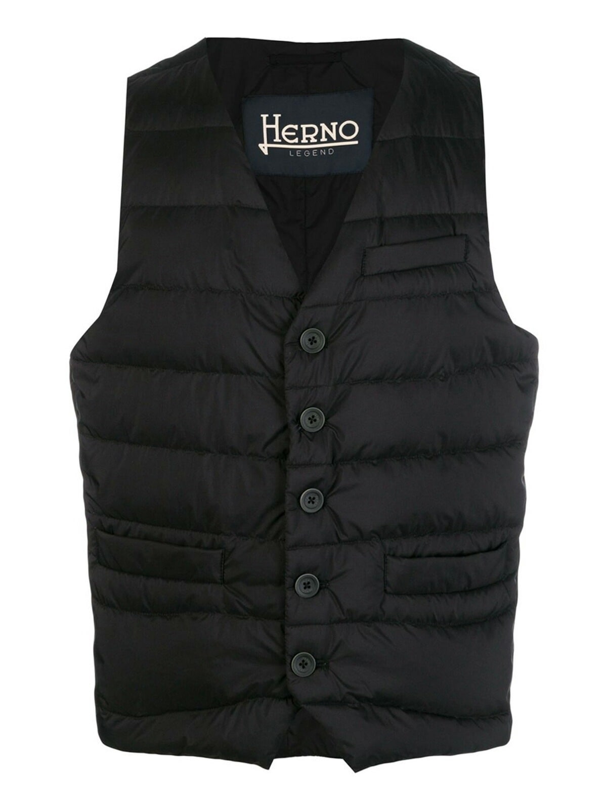 ヘルノ IL PANCIOTTO / イル パンチオット メンズ ダウンベスト ジレ SLIM FIT 撥水加工 NERO (ブラック) PI002ULE 19288 9300