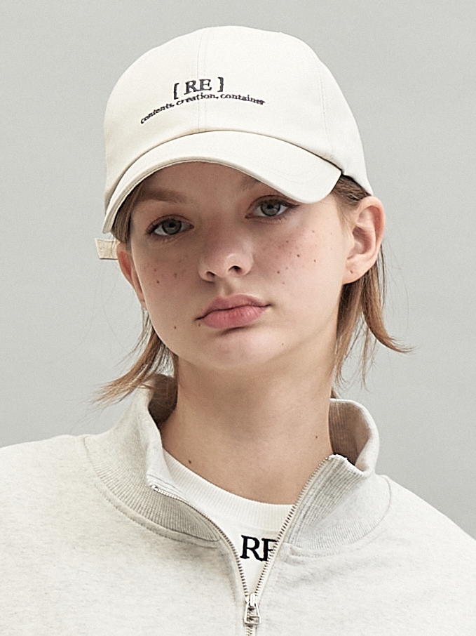 REブレースロゴキャップ（ベージュ）