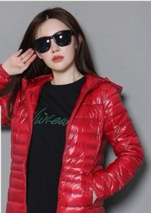 5235.ダウンコート（レッド）2019 春夏 sale 春夏 sale アウター ジャケット 美ライン おしゃれ きれいめ オフィス ビジネス お出かけ パーティー 女子会 普段使い 通勤 通学