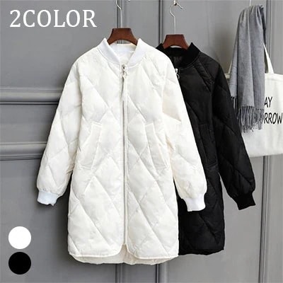 ダウンコート レディース ダウンジャケット 冬 キルティングコート アウター コート 防寒服 黒