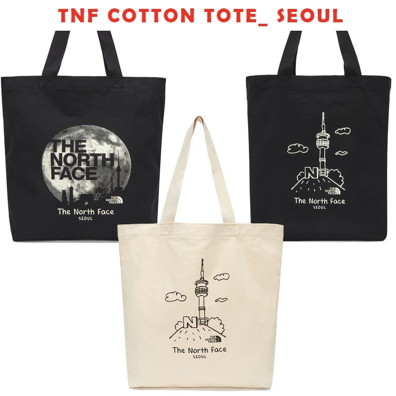 韓国正規品保証 関税負担なし NN2PQ77A TNF COTTON TOTE SEOUL デイリー 基本 着装 男子 女子 人気 韓国 ファッション 男女共用 アウトドア