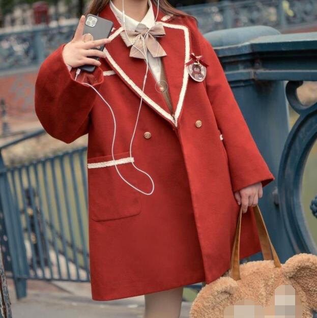 レディースコート秋冬中学生制服スクールコートアウター海軍風女子高生ダッフルコートチェスターコート レディースコート秋冬中学生制服スクールコートアウター海軍風女子高生ダッフルコートチェスターコート