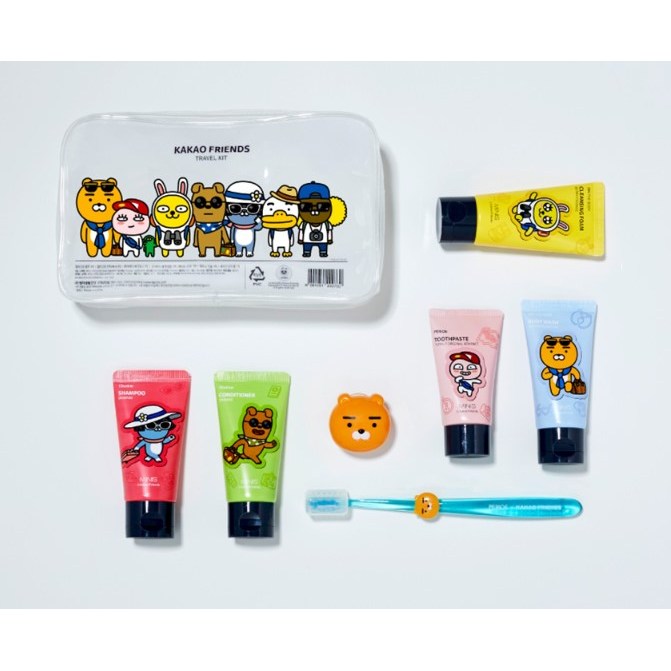 カカオフレンズ旅行用歯磨き粉歯ブラシセット