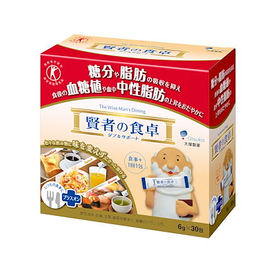 他サイト： 大塚製薬 賢者の食卓 ダブルサポート 粉末 6g×30包 【特定保健用食品】の商品画像
