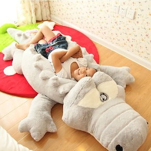 60-160cm超可愛いワニ動物ぬいぐるみ柔軟抱き枕おもちゃ多様なサイズプレゼント
