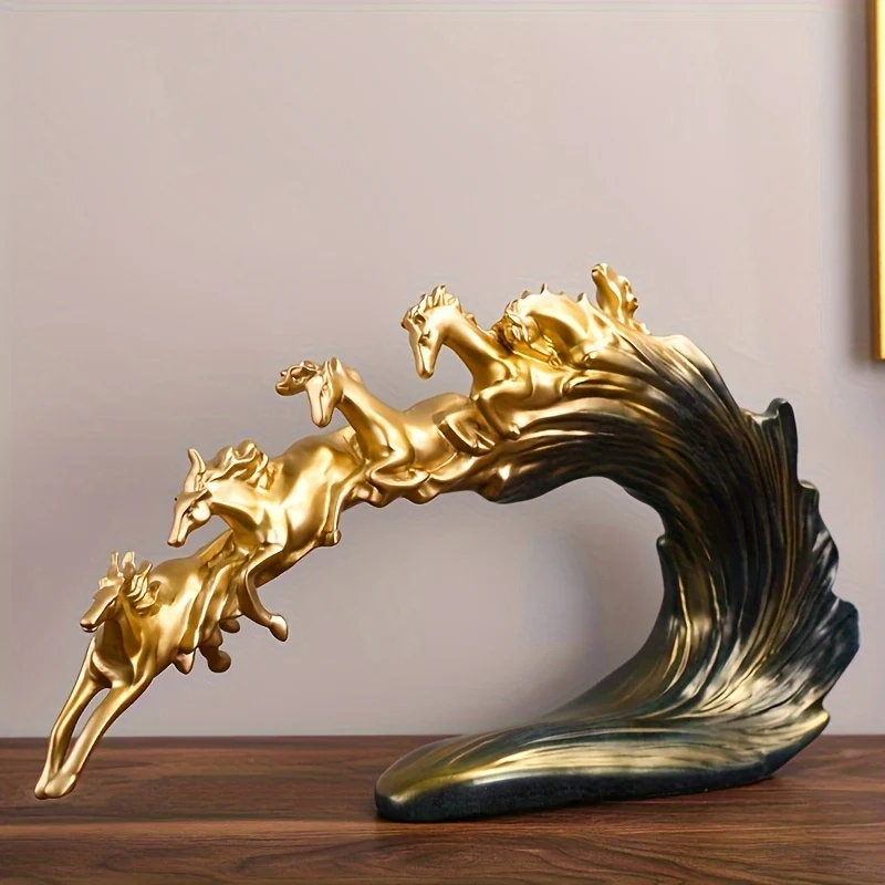 オブジェ 馬 ラグジュアリー オーナメント おしゃれ インテリア ディスプレイ 動物 アニマル アート コレクション 贈り物 プレゼント 4-7