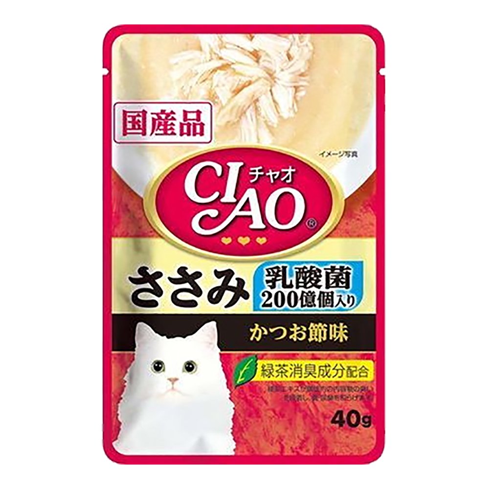 いなば　ＣＩＡＯ　チャオ　乳酸菌入り　ささみ　かつお節味　４０ｇX９６袋　ＣＲＣ35―20―20―10―40