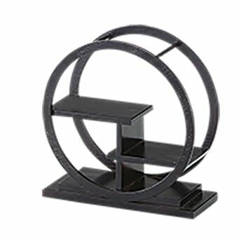 （まとめ買い）カンダ 丸型茶壷飾棚 小 X07J006 [x3]