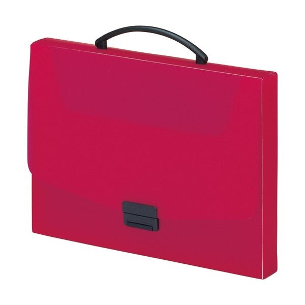 (まとめ) リヒトラブ AQUA DROPs バッグA4 赤 A-5005-3 1個 (×10セット)